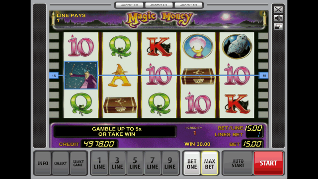 Игровой интерфейс Magic Money 4
