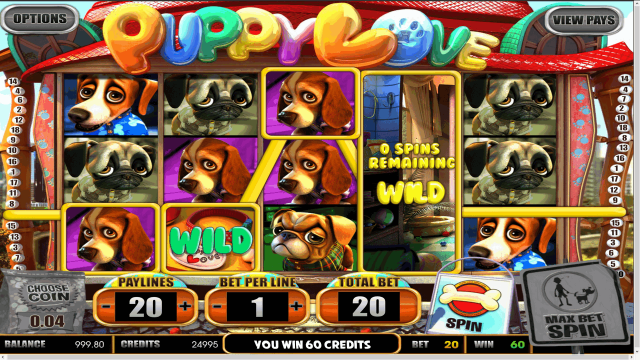 Игровой интерфейс Puppy Love 3