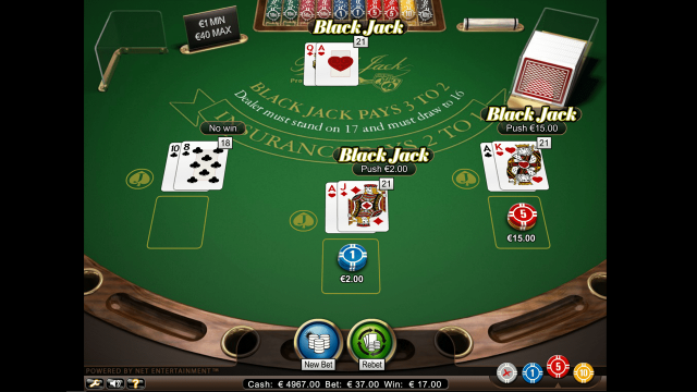 Игровой интерфейс Blackjack Professional Series 7