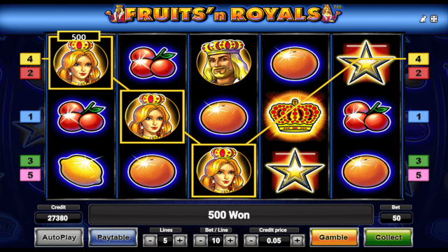 Игровой интерфейс Fruits And Royals 9