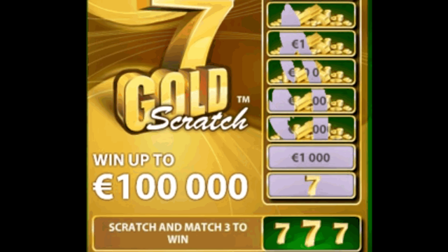 Бонусная игра 7 Gold Scratch 7